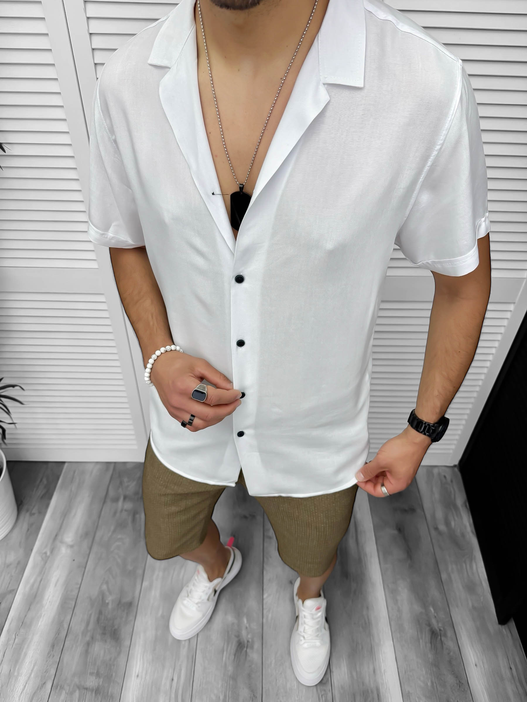 Compleu de vara camasa imprimeu  + pantaloni 13102