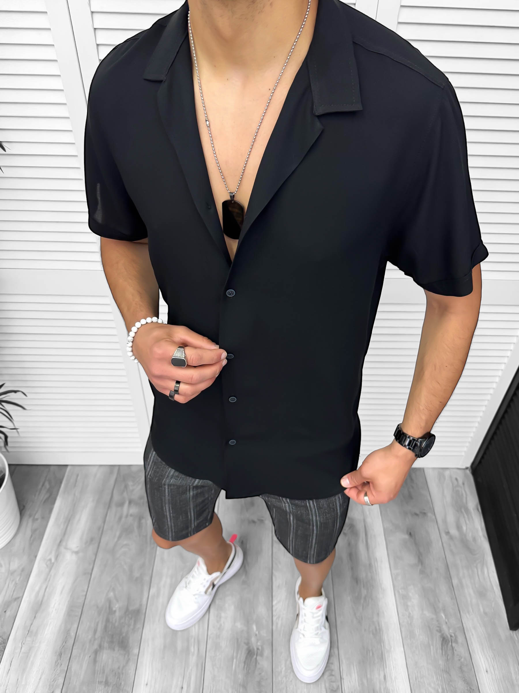 Compleu de vara camasa imprimeu  + pantaloni 13106