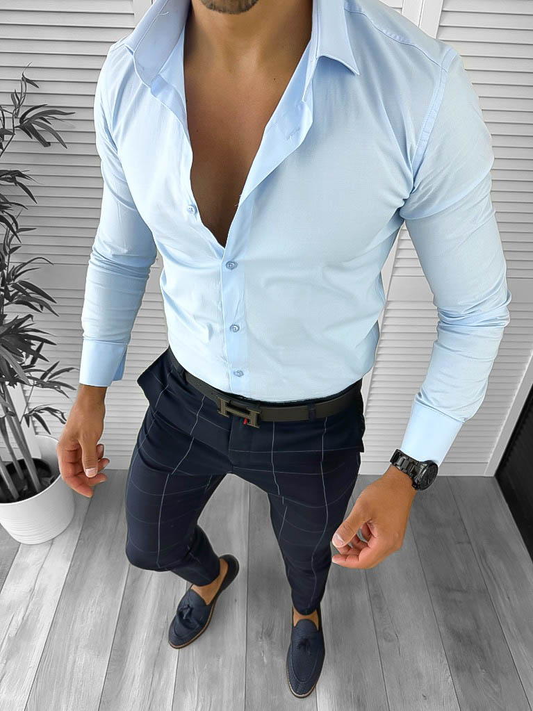 Tinuta barbati smart casual Pantaloni + Camasa 12620 E