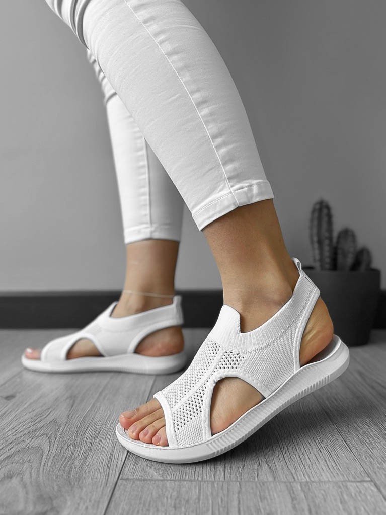 Sandale dama albe CL19