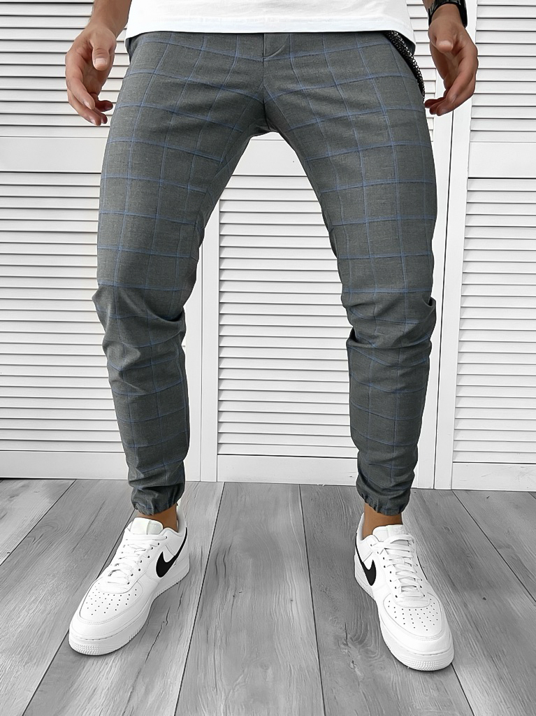 Pantaloni barbati casual in carouri 12124 SD A-7.1.2