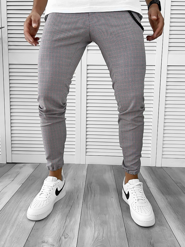 Pantaloni barbati casual in carouri 1039 SD B3