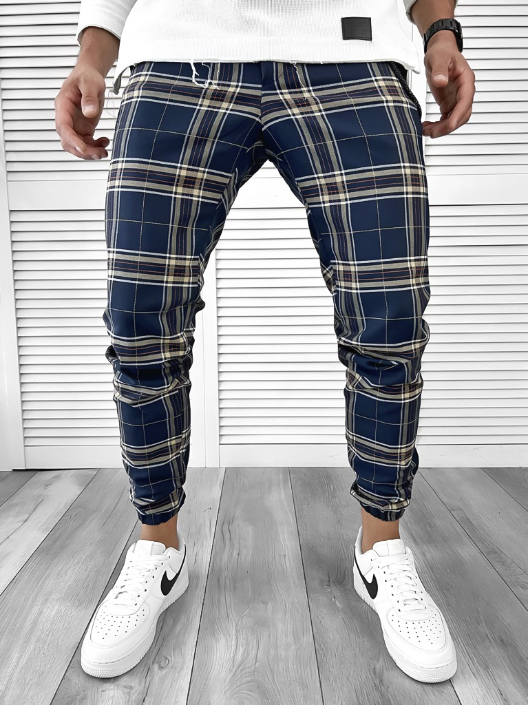 Pantaloni barbati casual in carouri 11950 SD A-2.2
