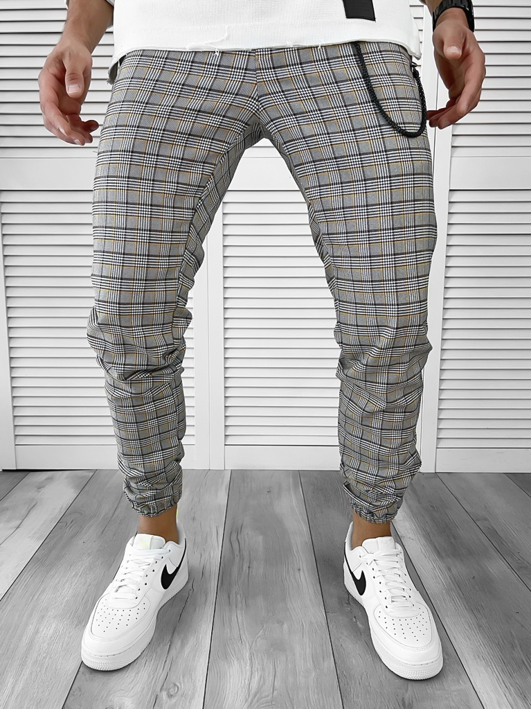 Pantaloni barbati casual in carouri 11962 SD 253-1 E