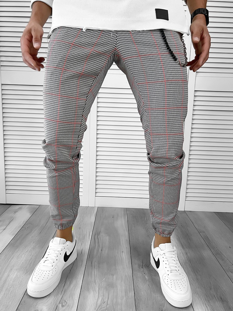 Pantaloni barbati casual in carouri 11963 SD A-2.3