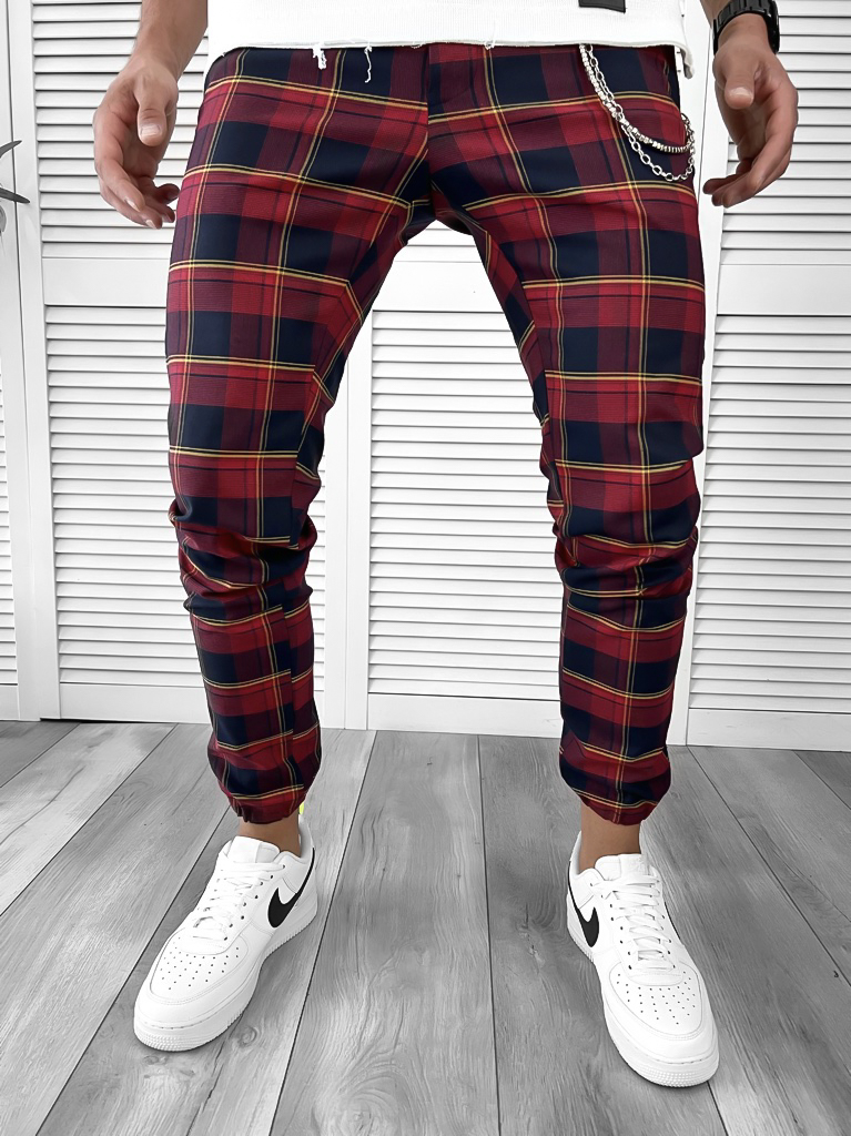 Pantaloni barbati casual in carouri 11966 SD B5-3.1 **