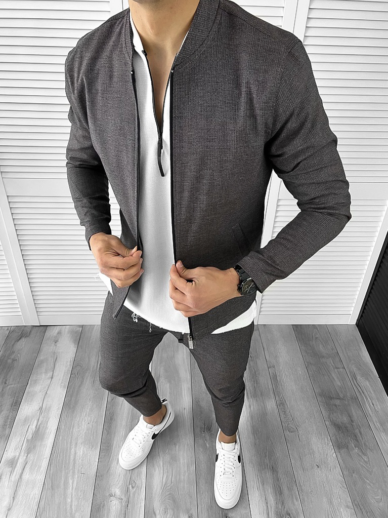 Trening barbati slim fit pantaloni + hanorac 11720 p20-1.2