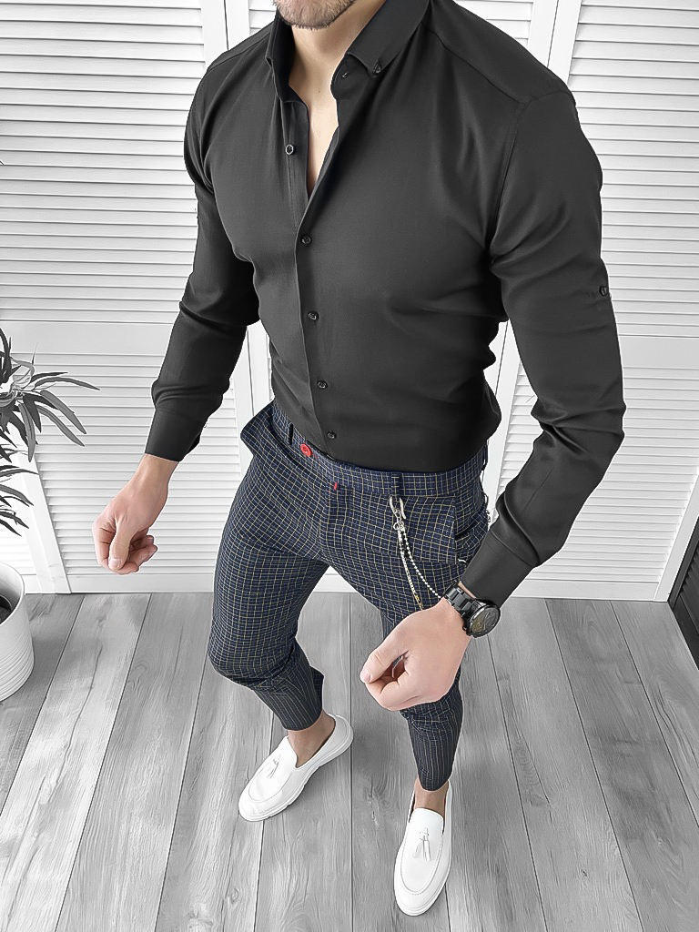 Tinuta barbati smart casual Pantaloni + Camasa 10088