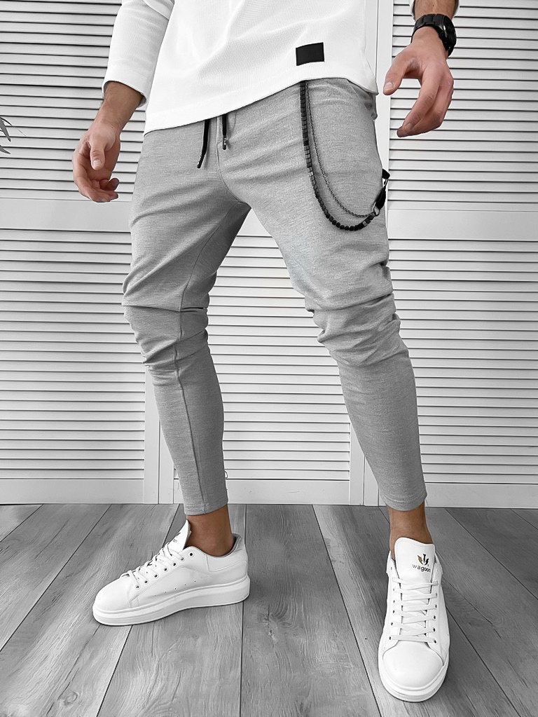 Pantaloni barbati casual gri 10052 P20-4.1