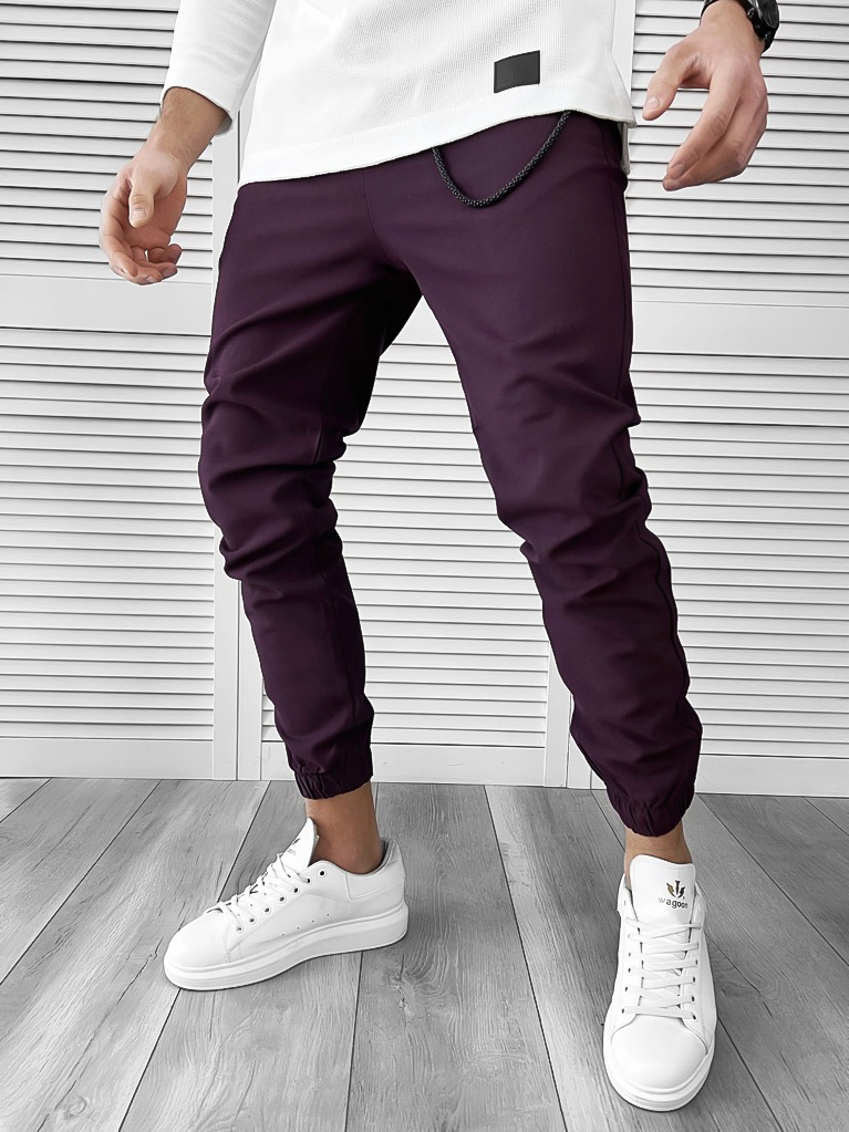 Pantaloni barbati casual mov 7182