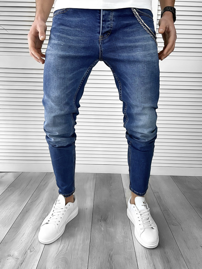 Blugi barbati conici albastri 1660 o2-2.3