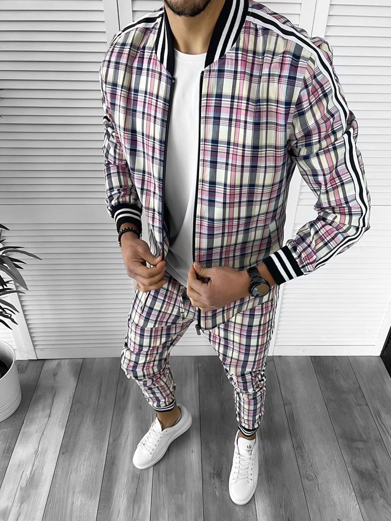Trening barbati slim fit Pantaloni + Hanorac B9898 P19-1.2