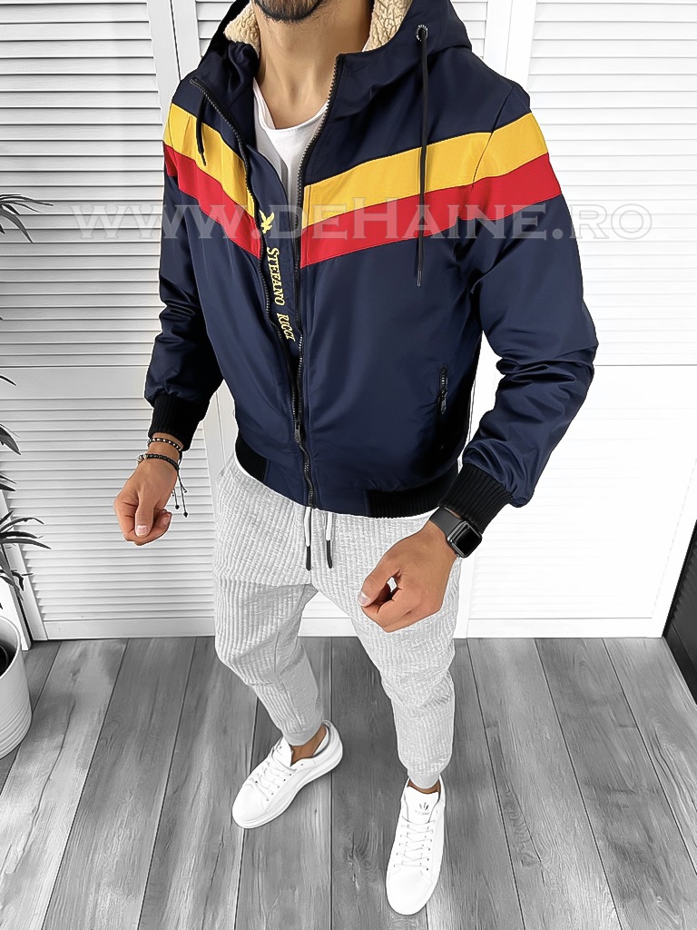 Geaca barbati bleumarin de iarna B9613  57-1