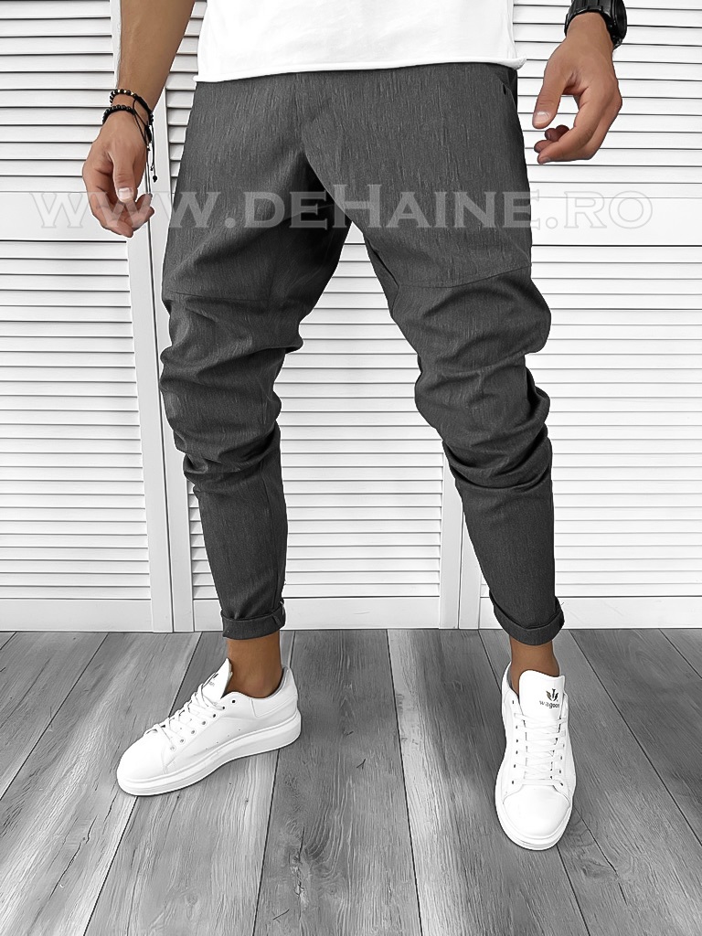 Pantaloni barbati casual gri B9600 F7-3