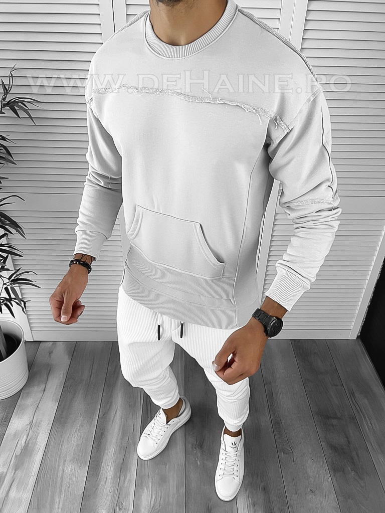 Hanorac barbati gri slim fit k151 p18-6.2
