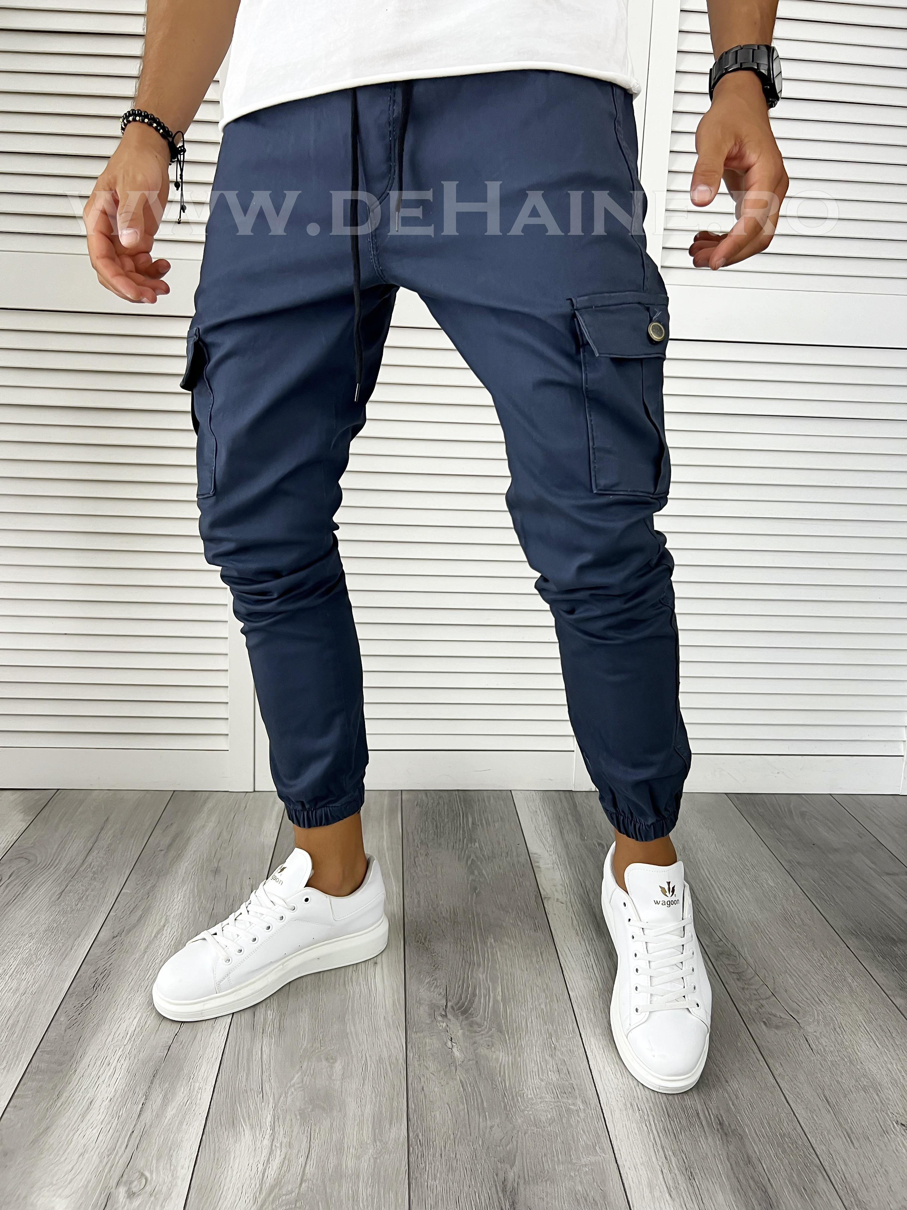 Pantaloni barbati casual bleumarin B9246 P20-4.1