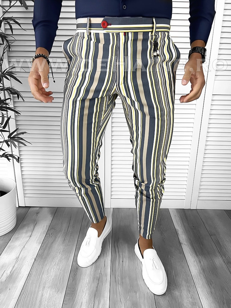 Pantaloni barbati eleganti B9162 F3-4.2.3 E 14-5