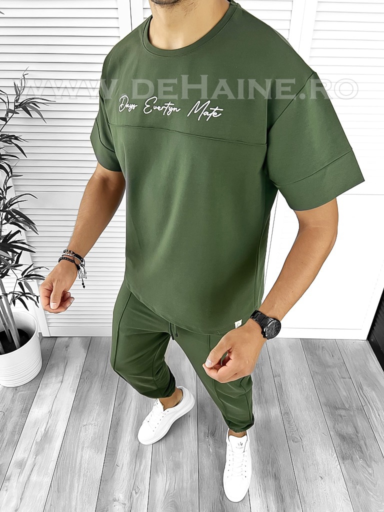 Tricou barbati verde oversize B7977 P0-1.1