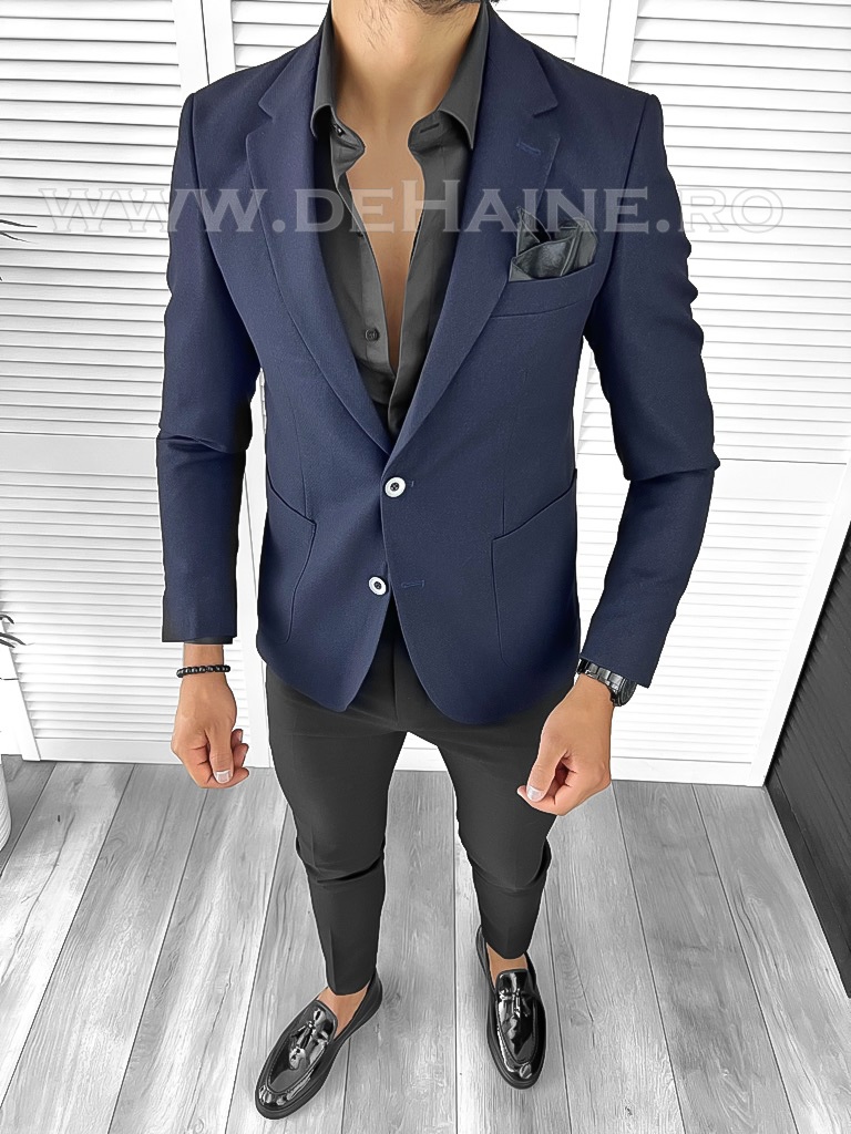 Sacou barbati  bleumarin slim fit B8287 90-5