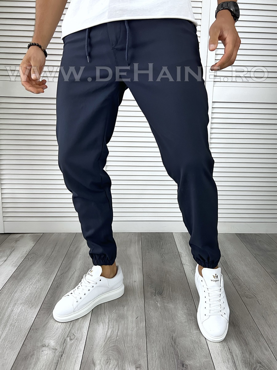 Pantaloni casual slim fit bleumarin B6287 P20-4.1