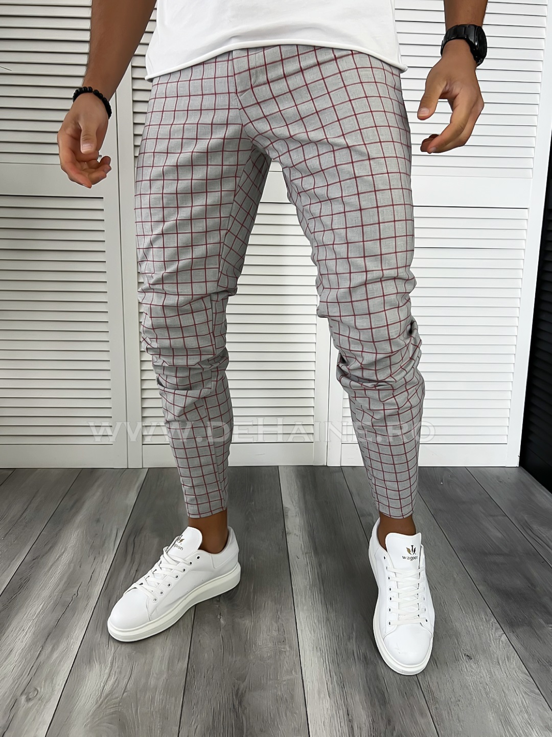 Poze Pantaloni barbati casual in carouri B8013 P19-1.3