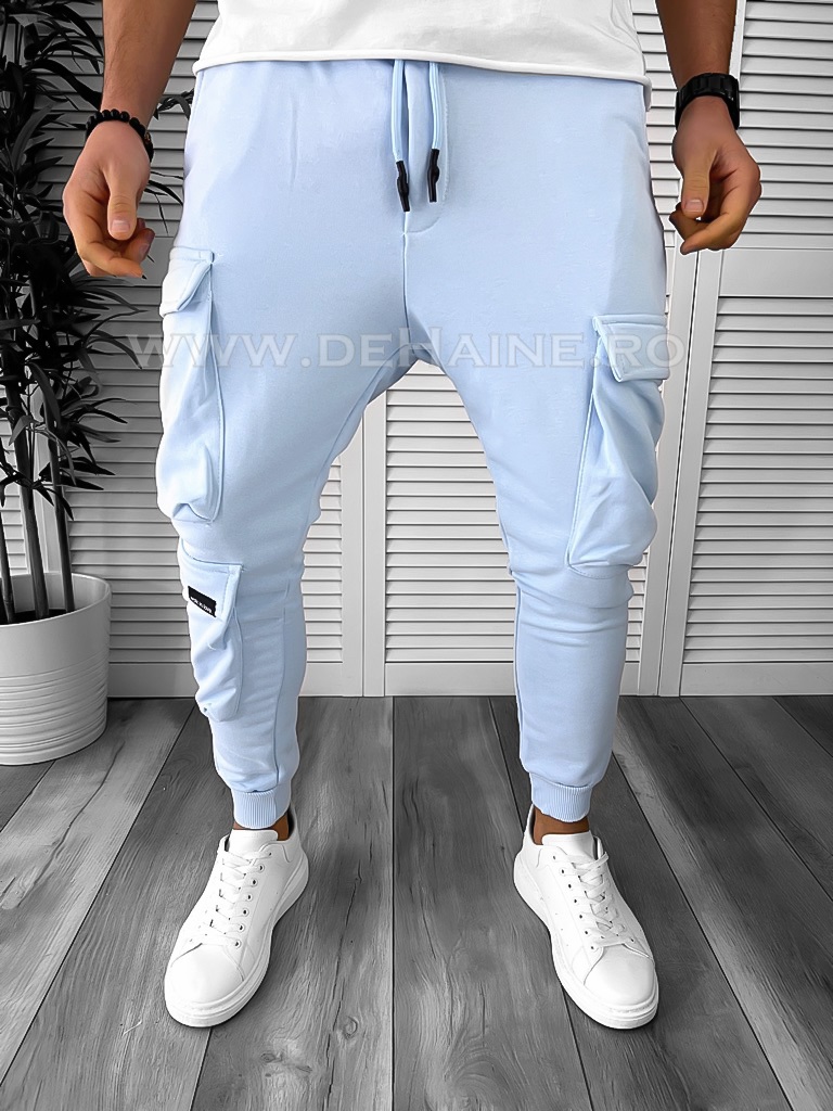 Pantaloni de trening bleu conici K030 P20-2.1