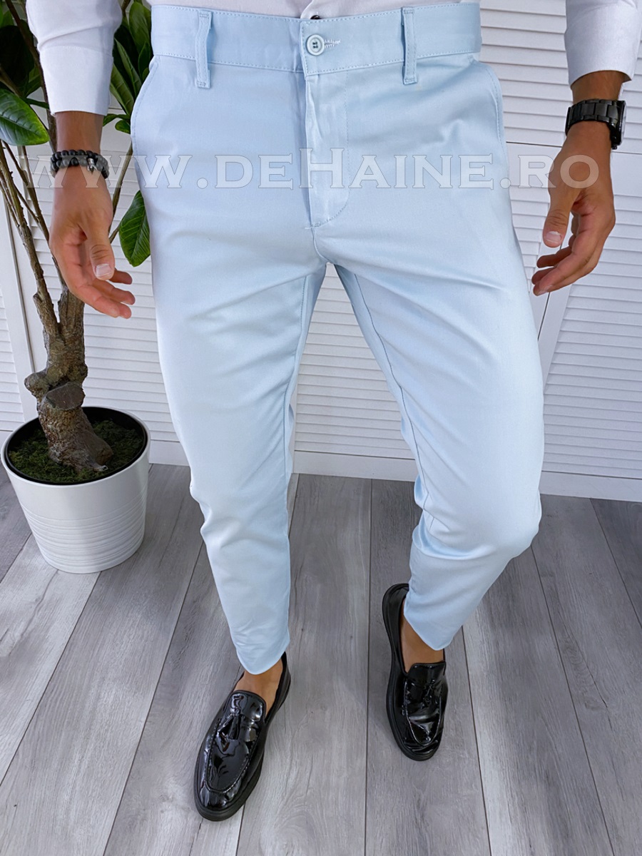 Pantaloni barbati eleganti bleu B5797 B2-7