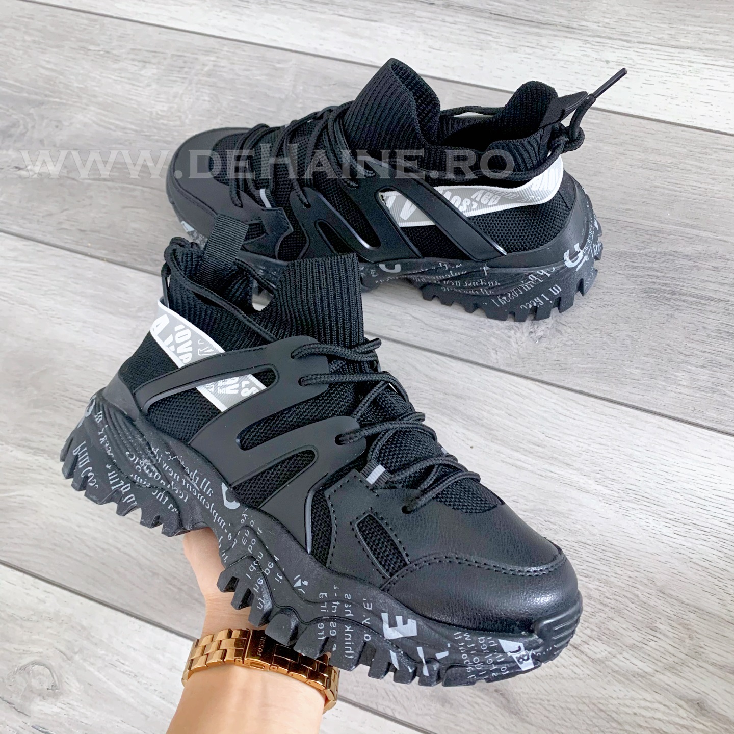 Adidasi dama casual negri B5683 B36