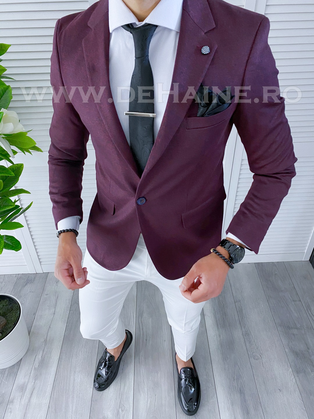 Sacou barbati slim fit B4247  O2-6.1