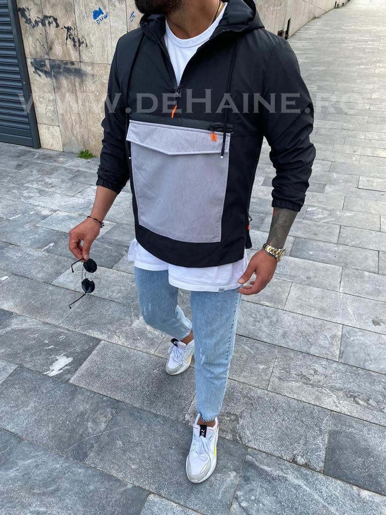 Geaca barbati primavara neagra B3979  24-4.3