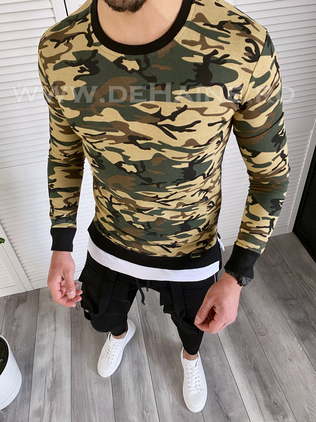 Bluza barbati camuflaj slim fit B3758 O6-1.3