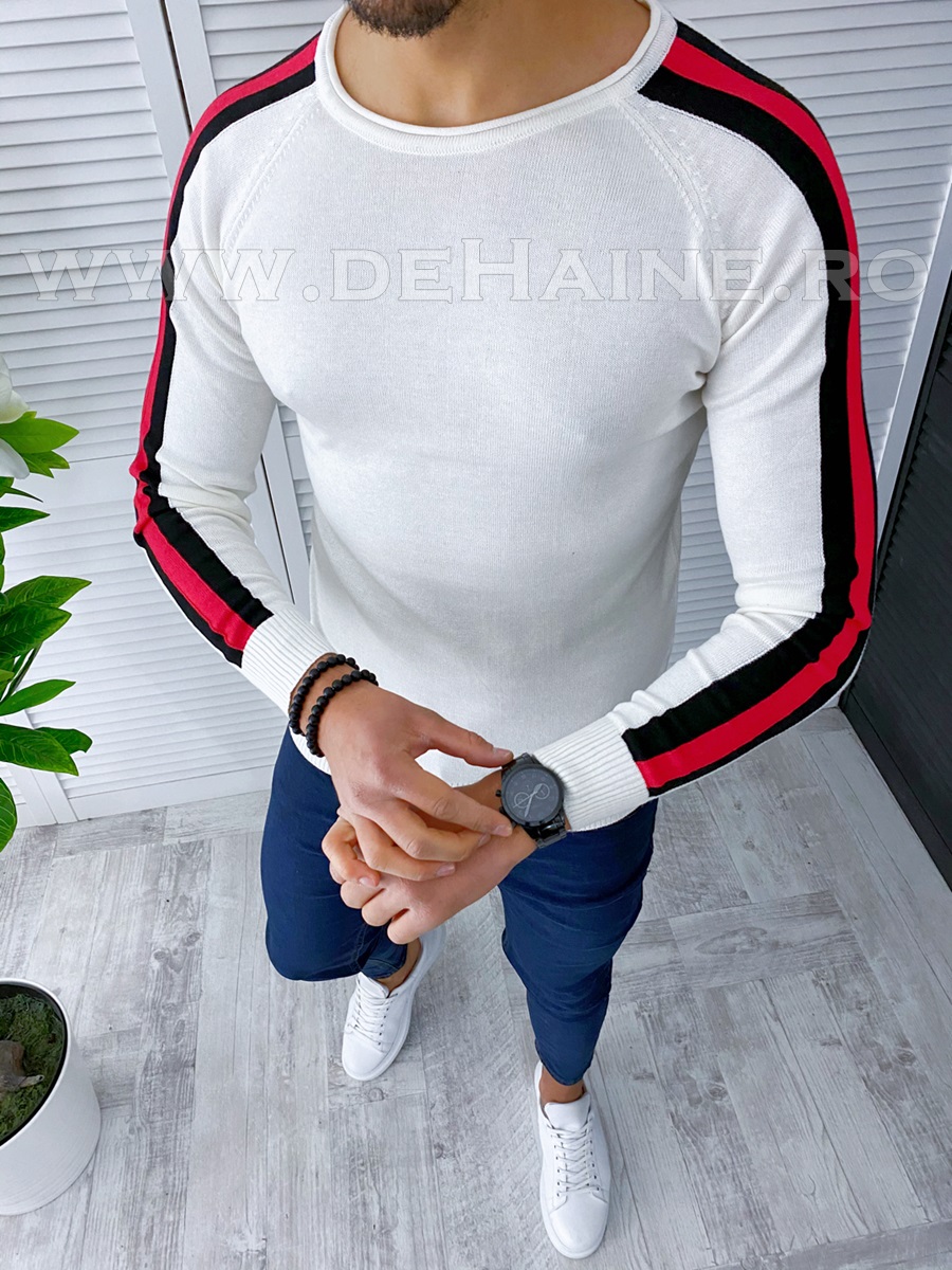 Bluza barbati alba slim fit 2620  P19-4.3