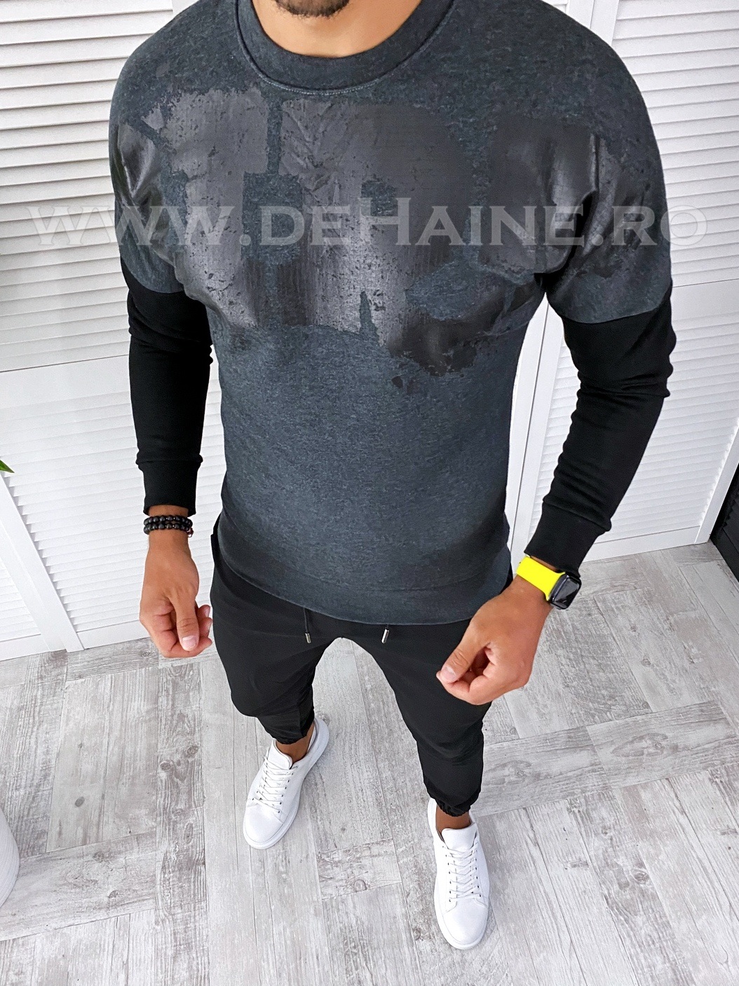 Bluza barbati gri slim fit 2603 o3-4