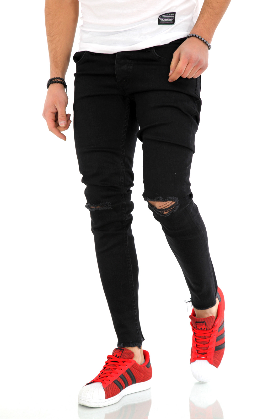 Blugi barbati conici negri 9757 m