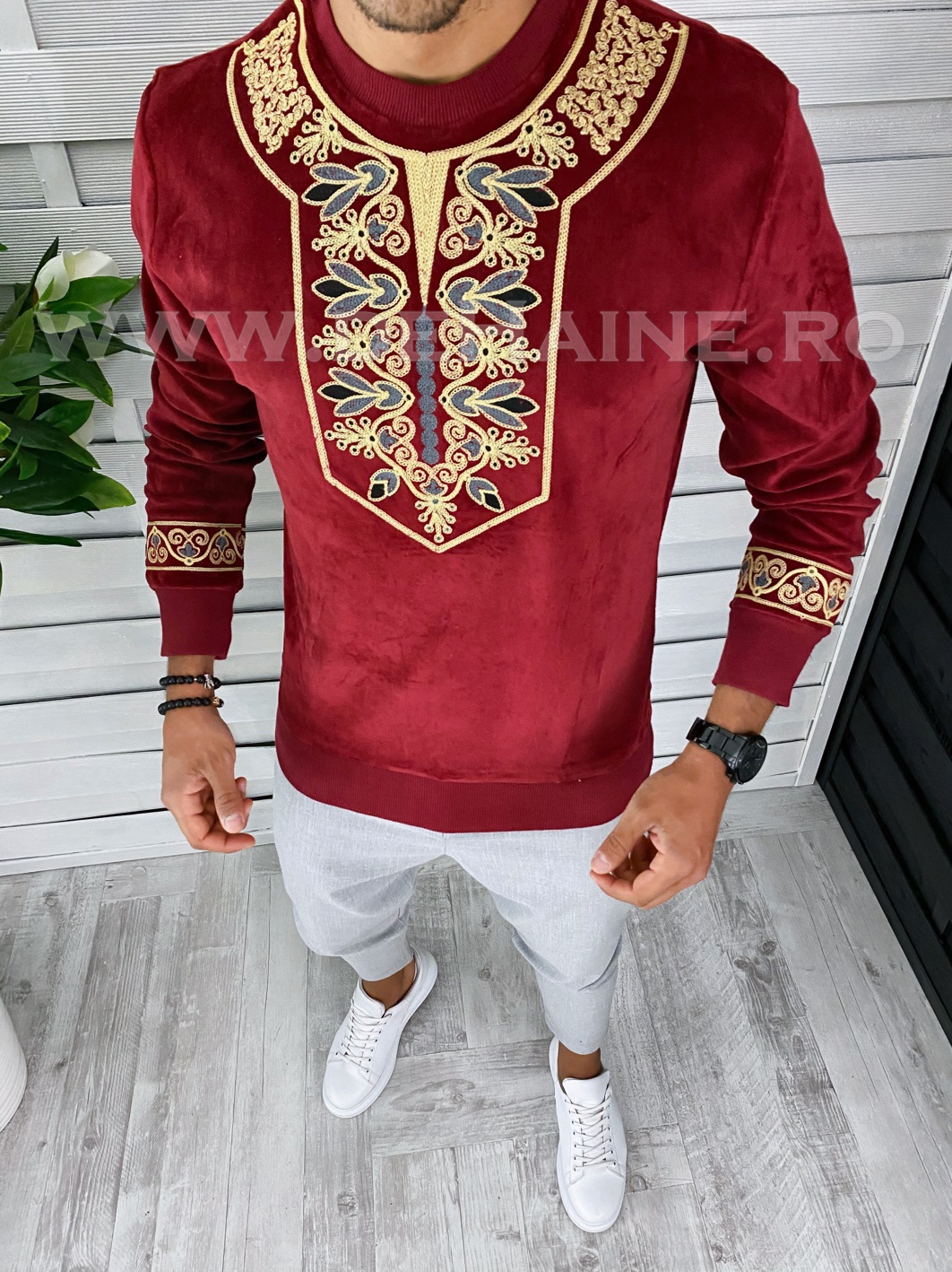 Bluza barbati bordo slim fit 2636 i15-1