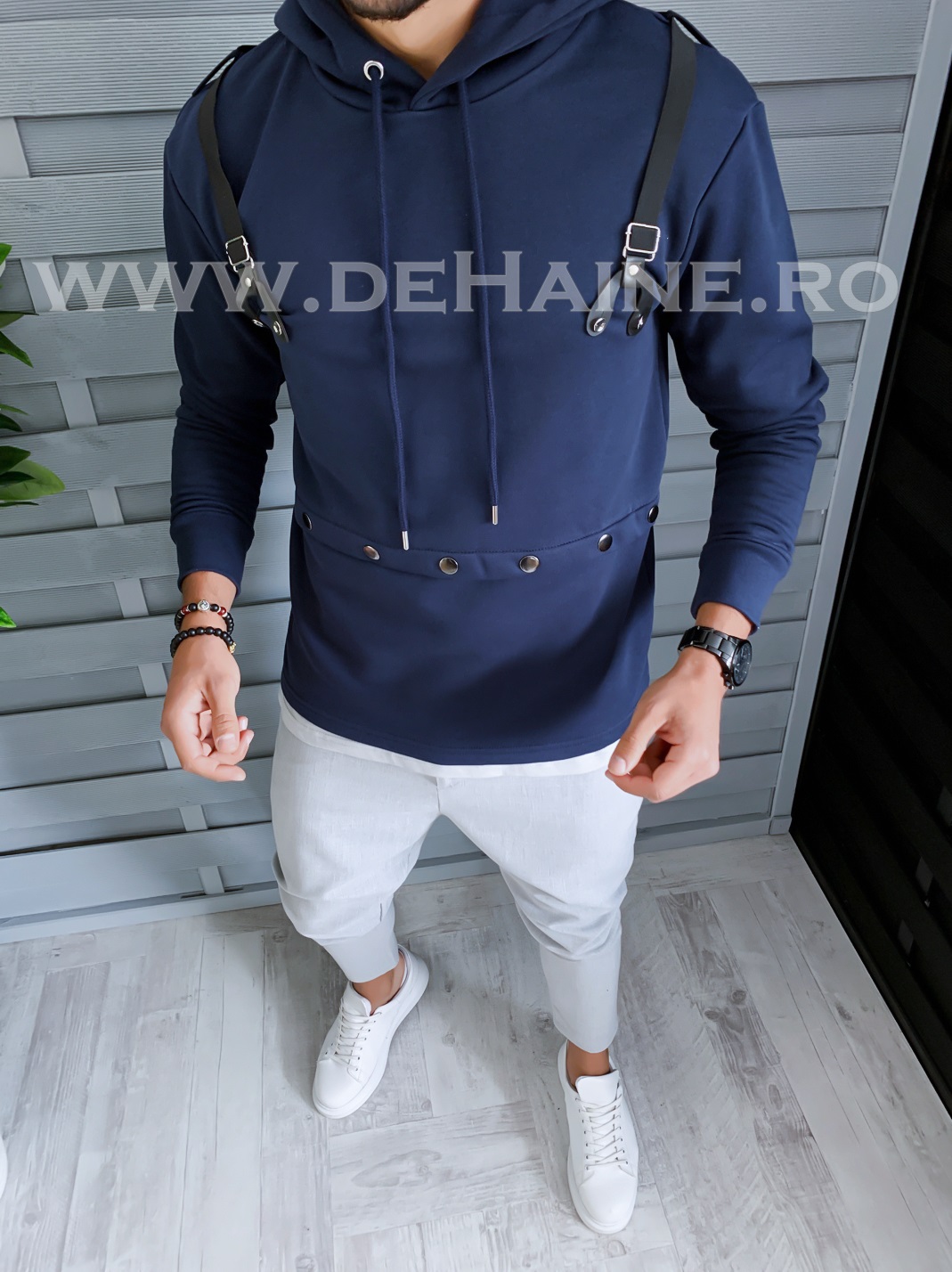 Hanorac barbati slim fit bleumarin 2652 i10-4