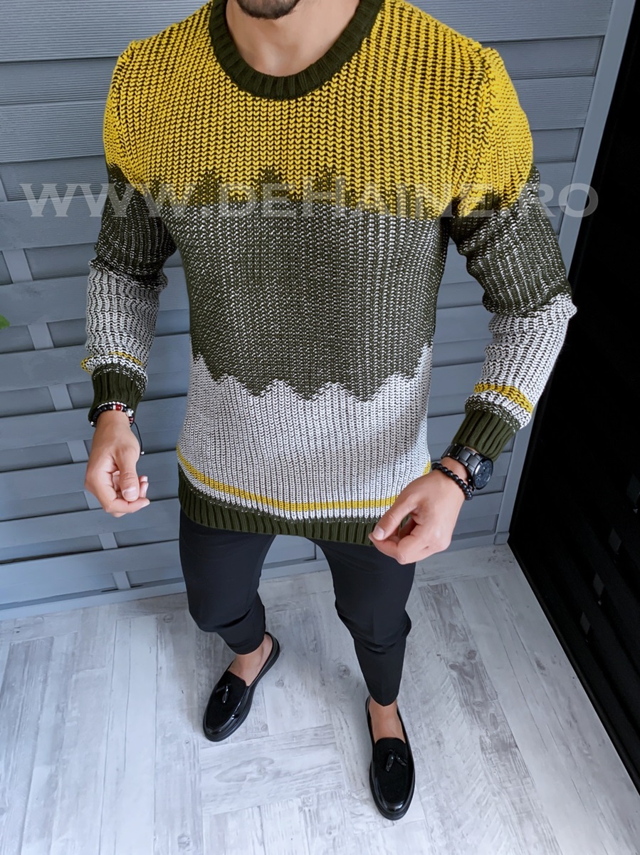 Pulover barbati gros slim fit zr t3626 i5-6