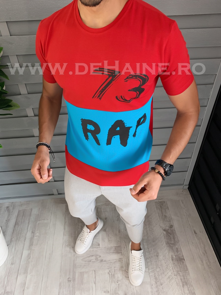 Tricou barbati slim fit rosu zr b1418 p11-1
