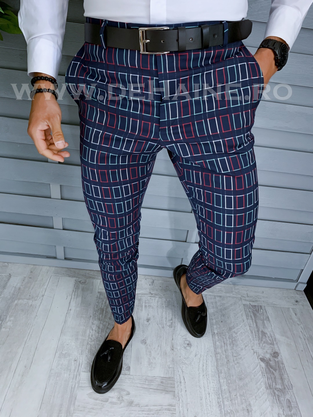 Pantaloni barbati eleganti in carouri B1562 B6-3.2.3