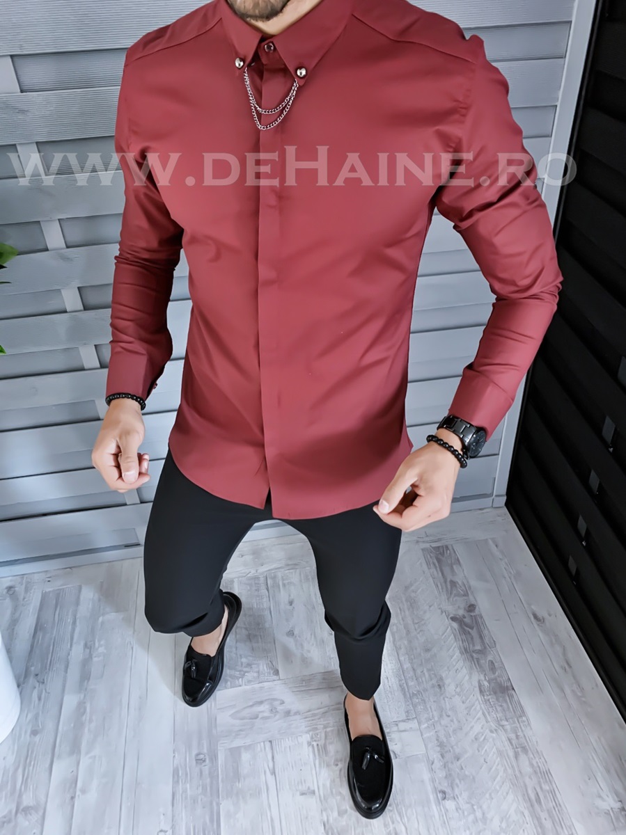 Camasa barbati grena slim fit a2508 w16-3