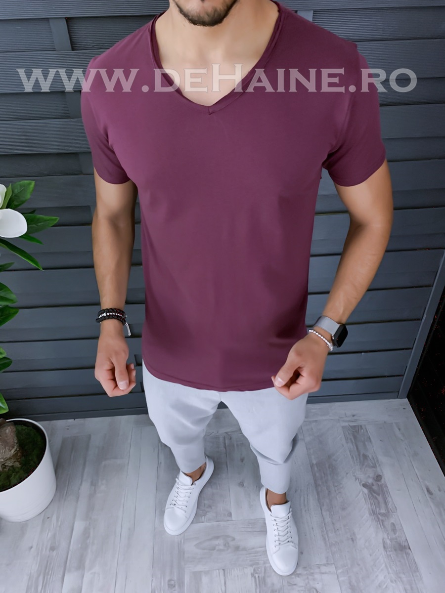Tricou barbati mov slim fit zr a9950 n6-1 