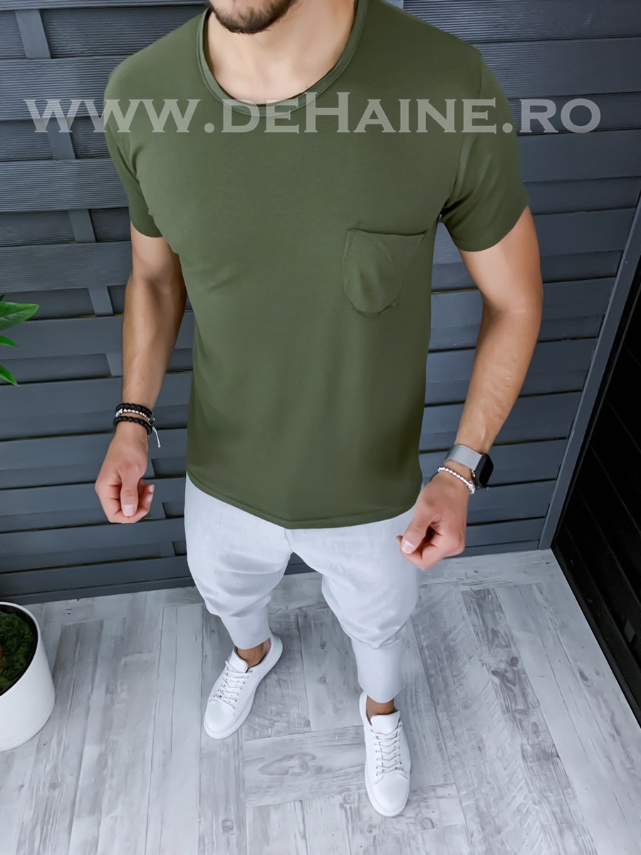 Tricou barbati slim fit zr a9936 n6-3 w