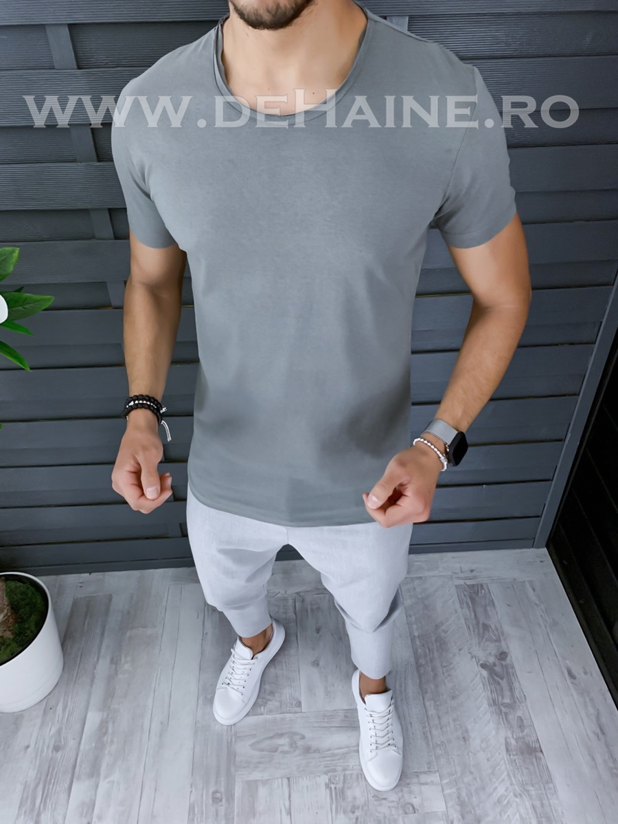 Tricou barbati slim fit ZR A9938 O5-2.3