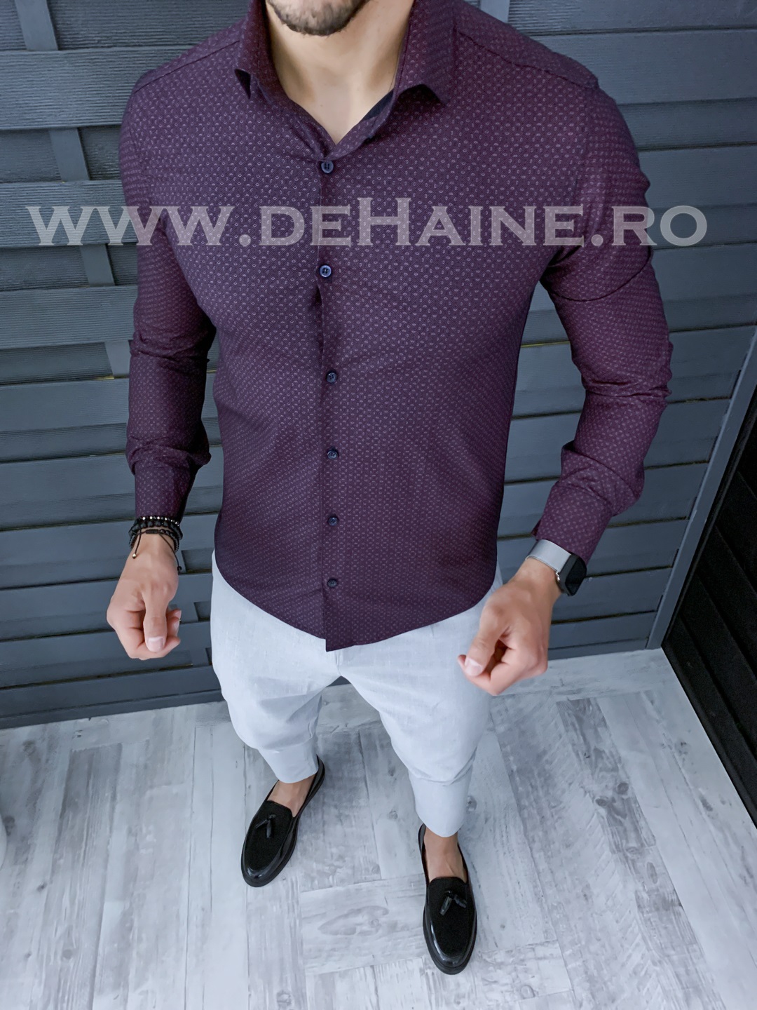 Camasa barbati eleganta slim fit ZR A9803 O2-1