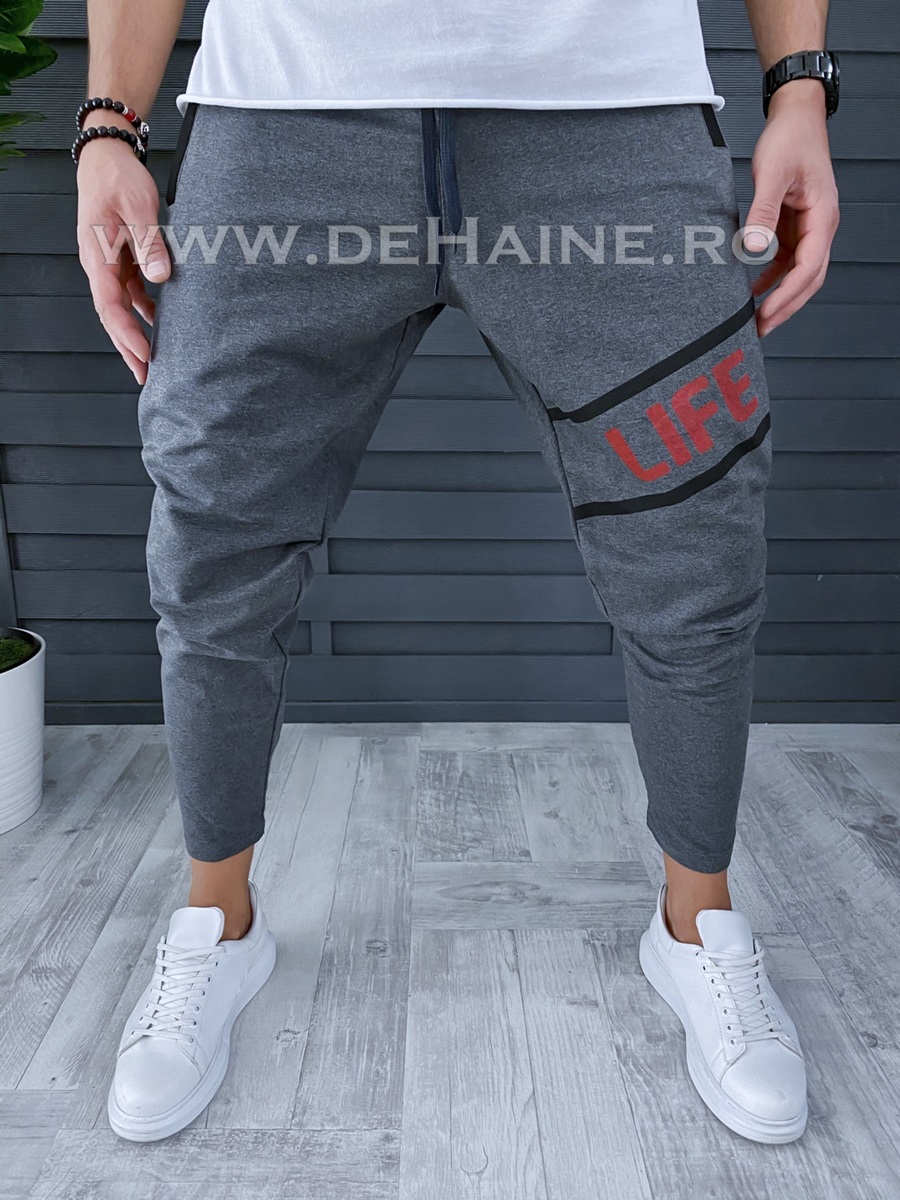 Pantaloni de trening conici A9570 O3-2