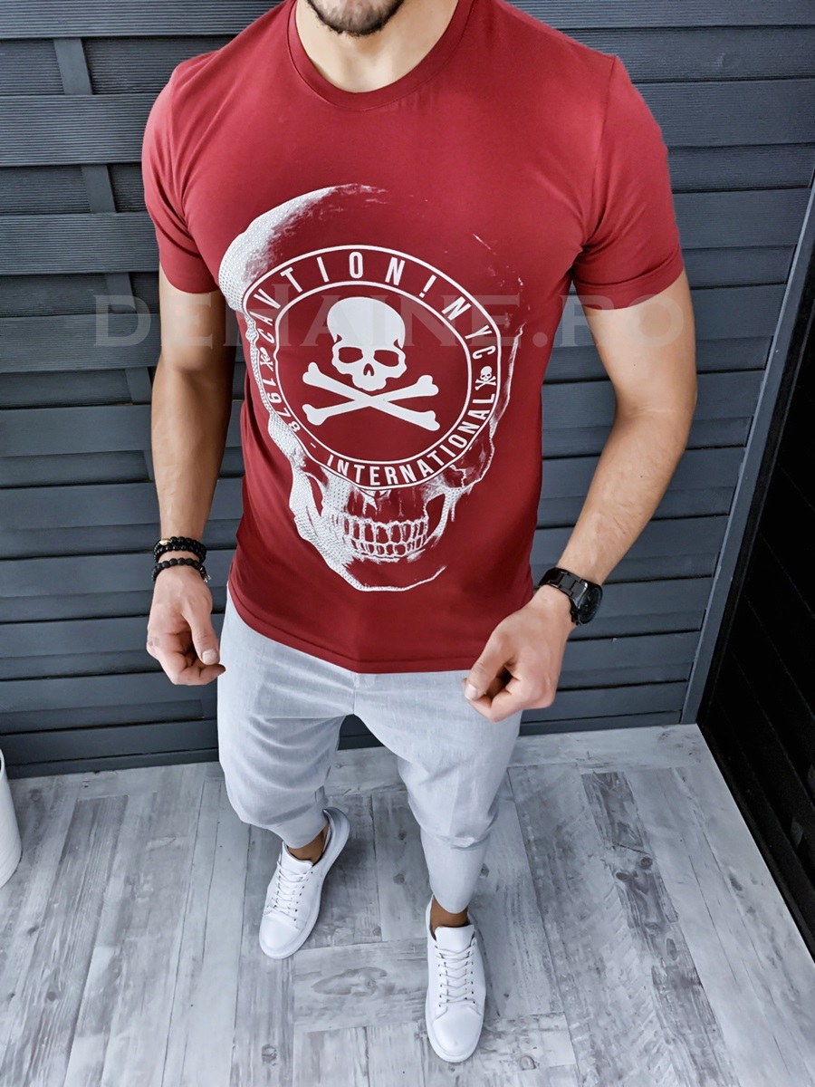 Tricou barbati slim fit zr a5799 x14-6