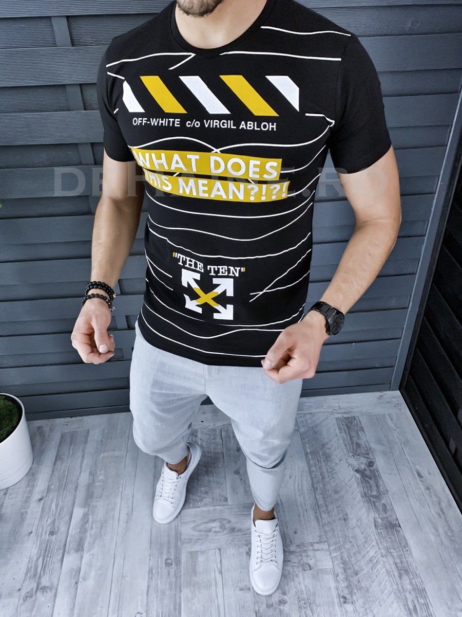 Tricou barbati slim fit zr a5806 x12-5