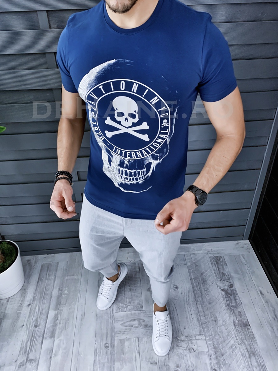 Tricou barbati slim fit zr a5810 x12-5