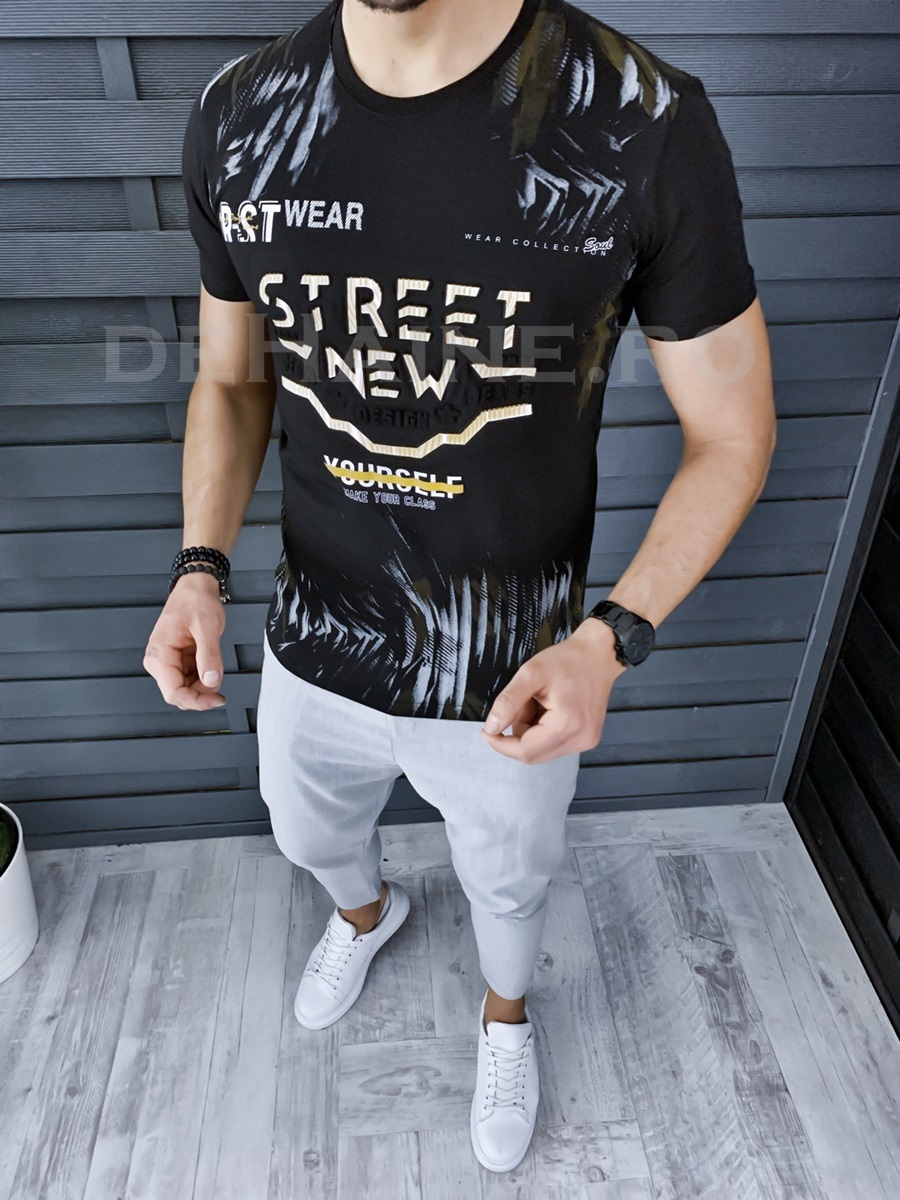Tricou barbati slim fit zr a5814 x13-3