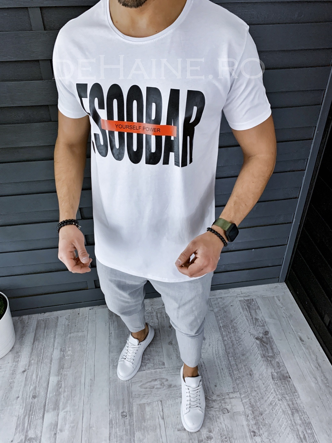 Tricou barbati alb slim fit zr a8890 p10-3